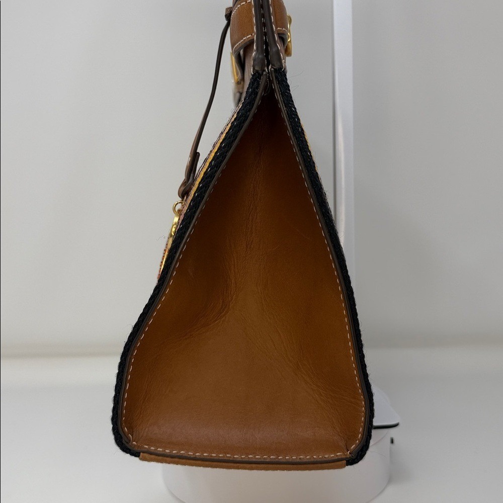 Tory Burch Lee Radziwill Patchwork Webbing & Leather Bag - Picture 6 of 17